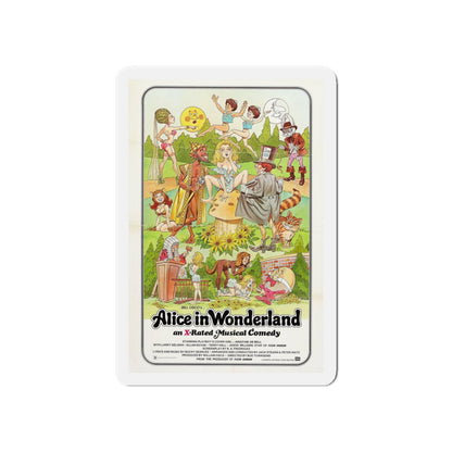 ALICE IN WONDERLAND (an x-rated musical comedy) 1976 Movie Poster - Die-Cut Magnet-6 × 6"-The Sticker Space