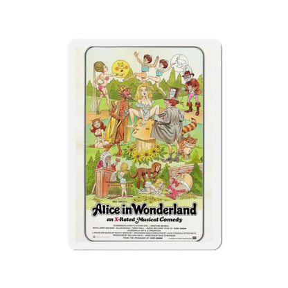 ALICE IN WONDERLAND (an x-rated musical comedy) 1976 Movie Poster - Refrigerator Magnet 2 Inch - The Sticker Space