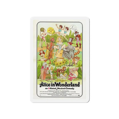 ALICE IN WONDERLAND (an x-rated musical comedy) 1976 Movie Poster - Refrigerator Magnet 4 Inch - The Sticker Space
