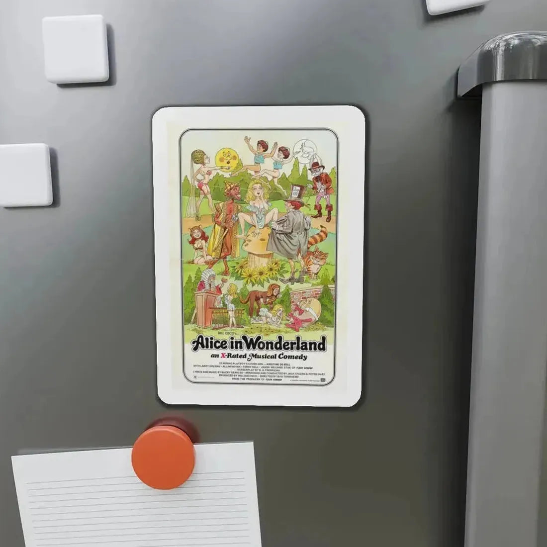 ALICE IN WONDERLAND (an x-rated musical comedy) 1976 Movie Poster - Refrigerator Magnet - The Sticker Space