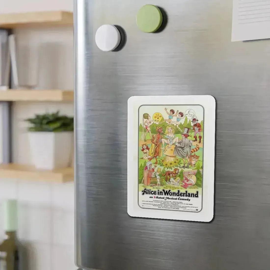 ALICE IN WONDERLAND (an x-rated musical comedy) 1976 Movie Poster - Refrigerator Magnet - The Sticker Space