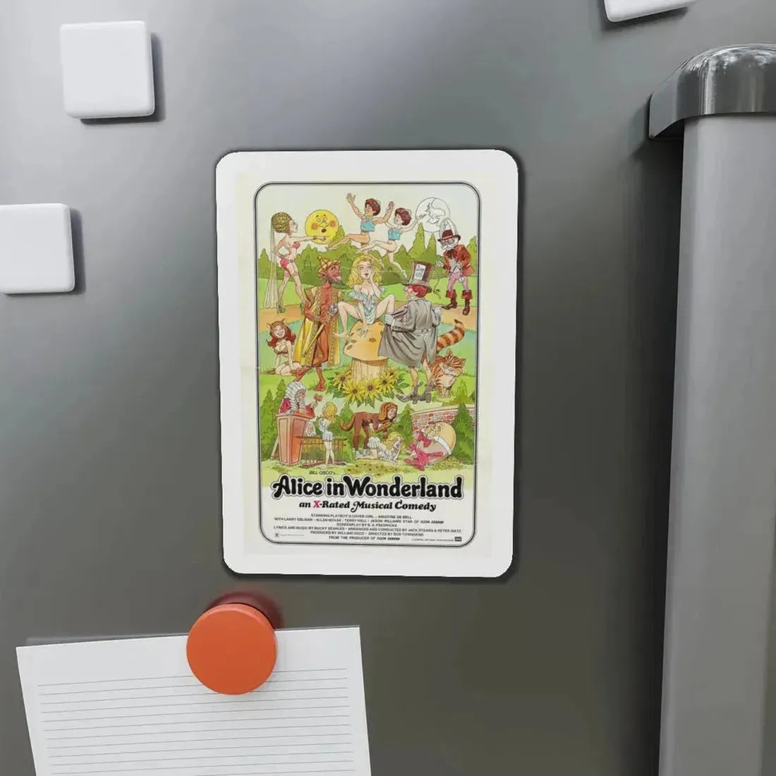 ALICE IN WONDERLAND (an x-rated musical comedy) 1976 Movie Poster - Refrigerator Magnet - The Sticker Space