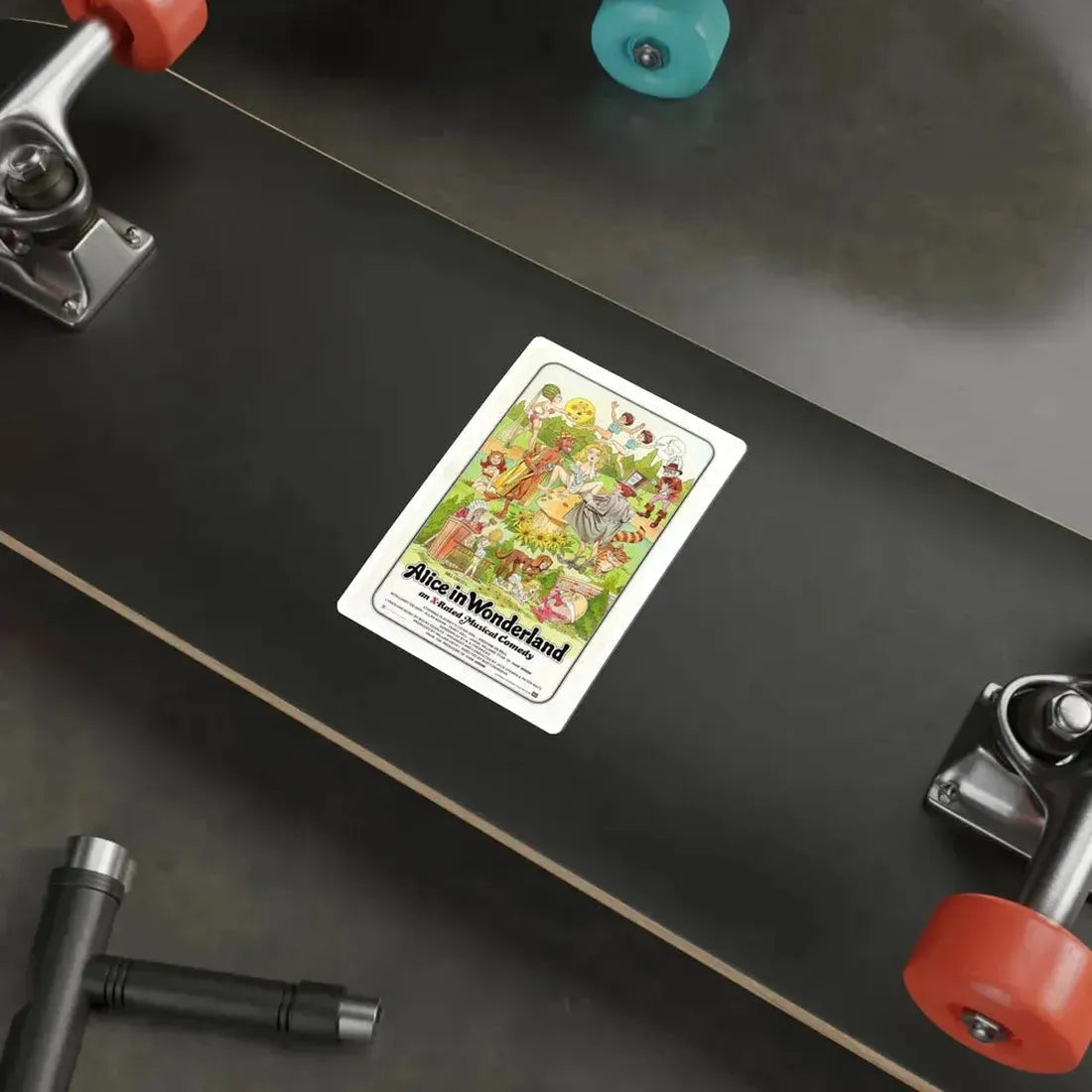 ALICE IN WONDERLAND (An X-Rated Musical Comedy) 1976 Movie Poster STICKER Vinyl Die-Cut Decal - The Sticker Space