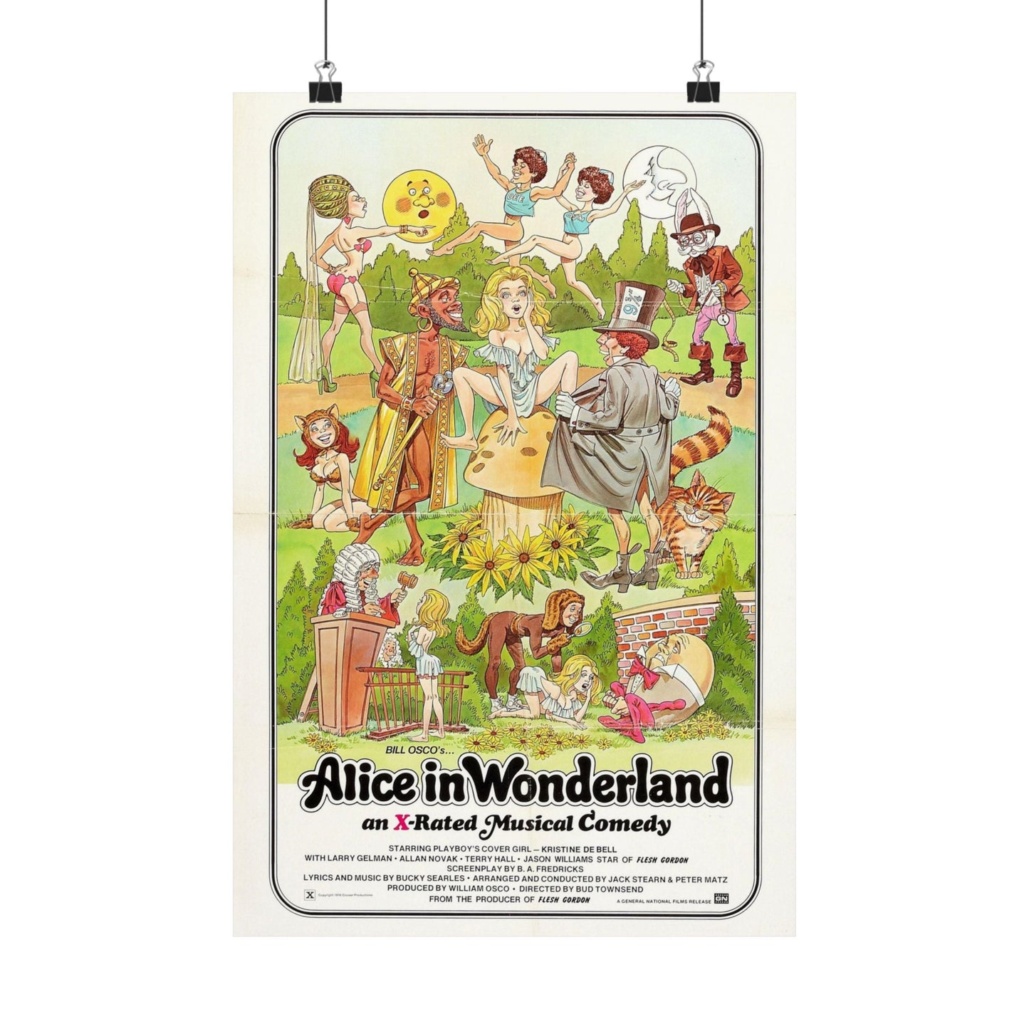 ALICE IN WONDERLAND (an x-rated musical comedy) 1976 - Paper Movie Poster-12″ x 18″-The Sticker Space