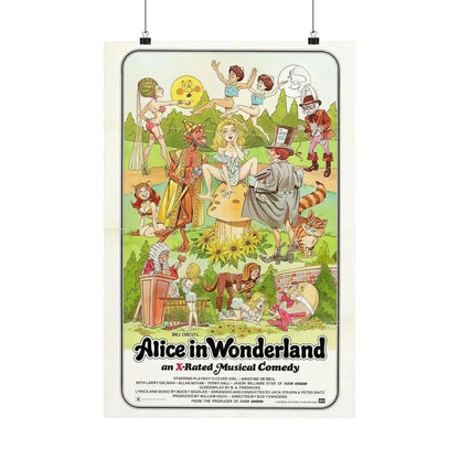 ALICE IN WONDERLAND (an x-rated musical comedy) 1976 - Paper Movie Poster 16″ x 24″ Matte - The Sticker Space
