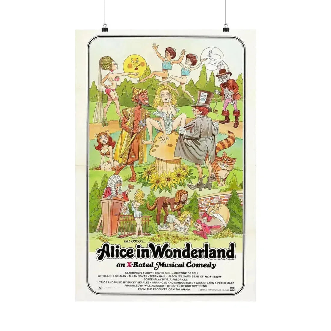 ALICE IN WONDERLAND (an x-rated musical comedy) 1976 - Paper Movie Poster 20″ x 30″ Matte - The Sticker Space