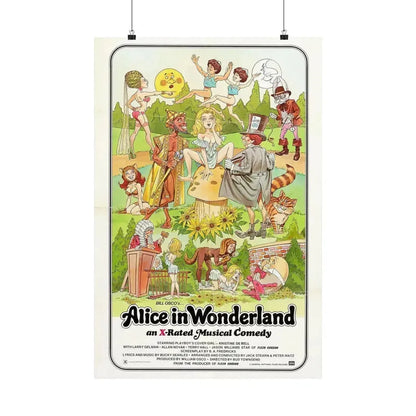 ALICE IN WONDERLAND (an x-rated musical comedy) 1976 - Paper Movie Poster 20″ x 30″ Matte - The Sticker Space