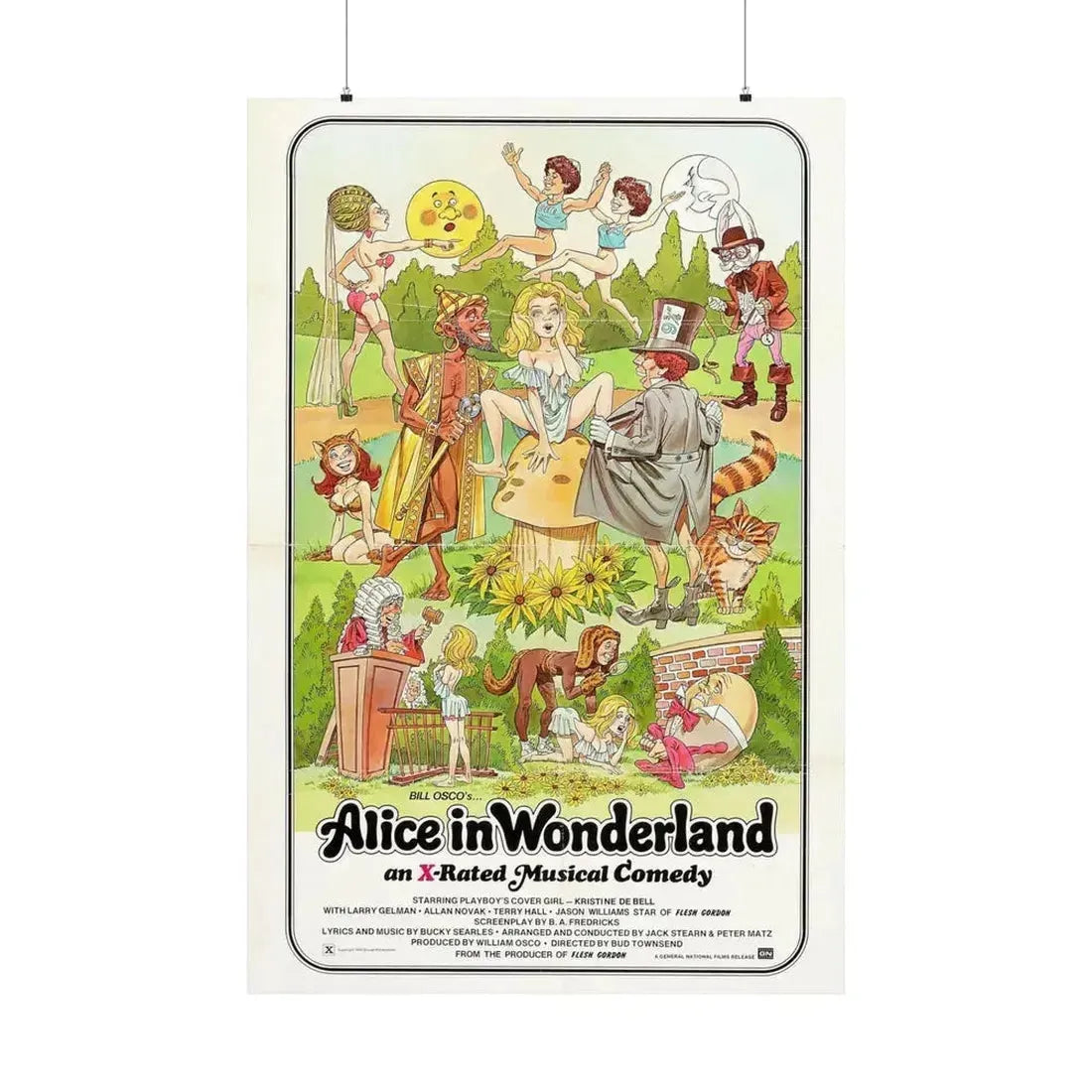 ALICE IN WONDERLAND (an x-rated musical comedy) 1976 - Paper Movie Poster 36" x 54" Matte - The Sticker Space