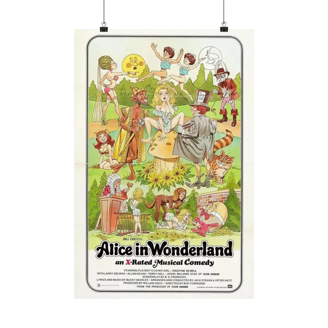 ALICE IN WONDERLAND (an x-rated musical comedy) 1976 - Paper Movie Poster - The Sticker Space