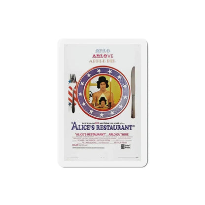 Alice's Restaurant 1969 Movie Poster Refrigerator Magnet 3 Inch - The Sticker Space