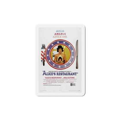 Alice's Restaurant 1969 Movie Poster Refrigerator Magnet 6 Inch - The Sticker Space