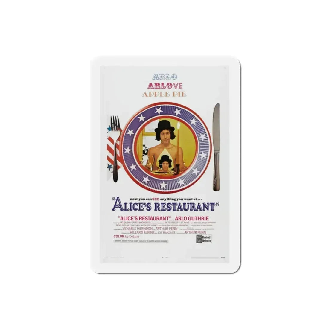 Alice's Restaurant 1969 Movie Poster Refrigerator Magnet - The Sticker Space