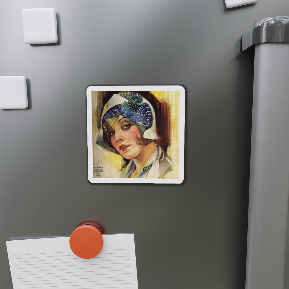 Alice White (Magazine Illustration) Refrigerator Magnet-The Sticker Space