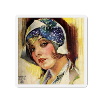 Alice White (Magazine Illustration) Refrigerator Magnet-3" x 3"-The Sticker Space