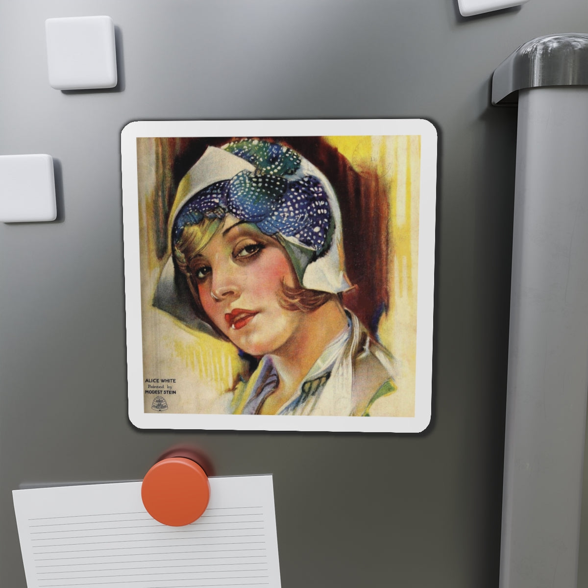 Alice White (Magazine Illustration) Refrigerator Magnet-The Sticker Space