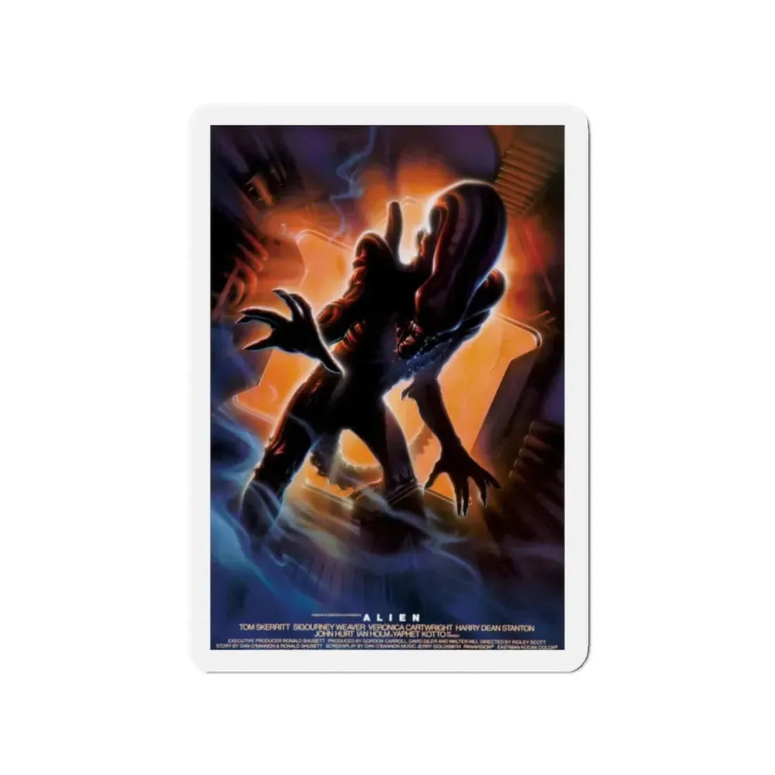 ALIEN (10TH ANNIVERSARY) 1979 Movie Poster - Refrigerator Magnet 2 Inch - The Sticker Space