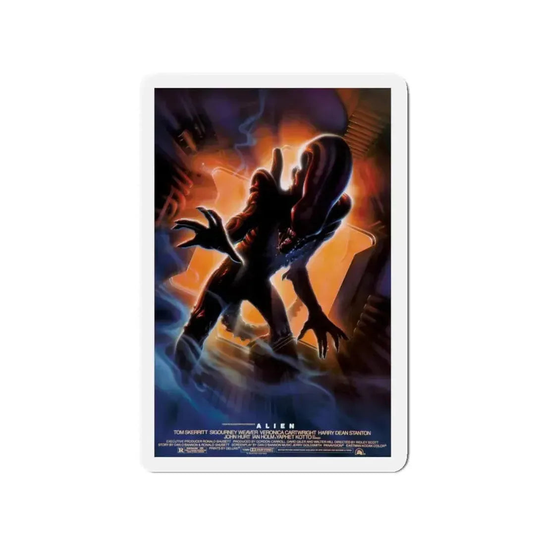 ALIEN (10TH ANNIVERSARY) 1979 Movie Poster - Refrigerator Magnet 3 Inch - The Sticker Space