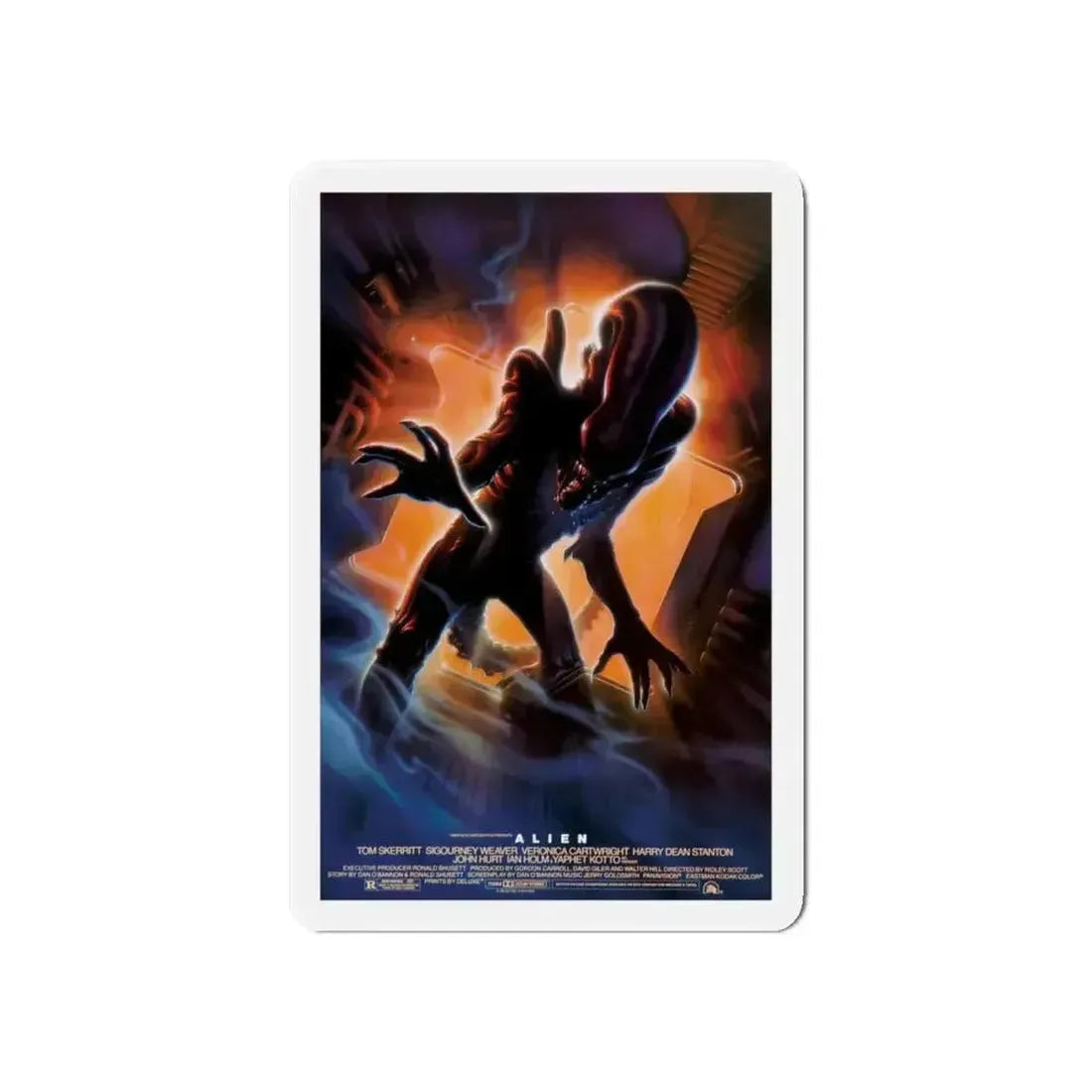 ALIEN (10TH ANNIVERSARY) 1979 Movie Poster - Refrigerator Magnet - The Sticker Space