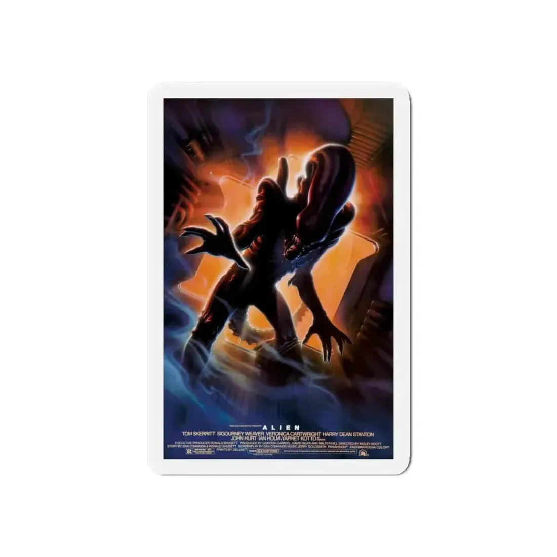 ALIEN (10TH ANNIVERSARY) 1979 Movie Poster - Refrigerator Magnet - The Sticker Space