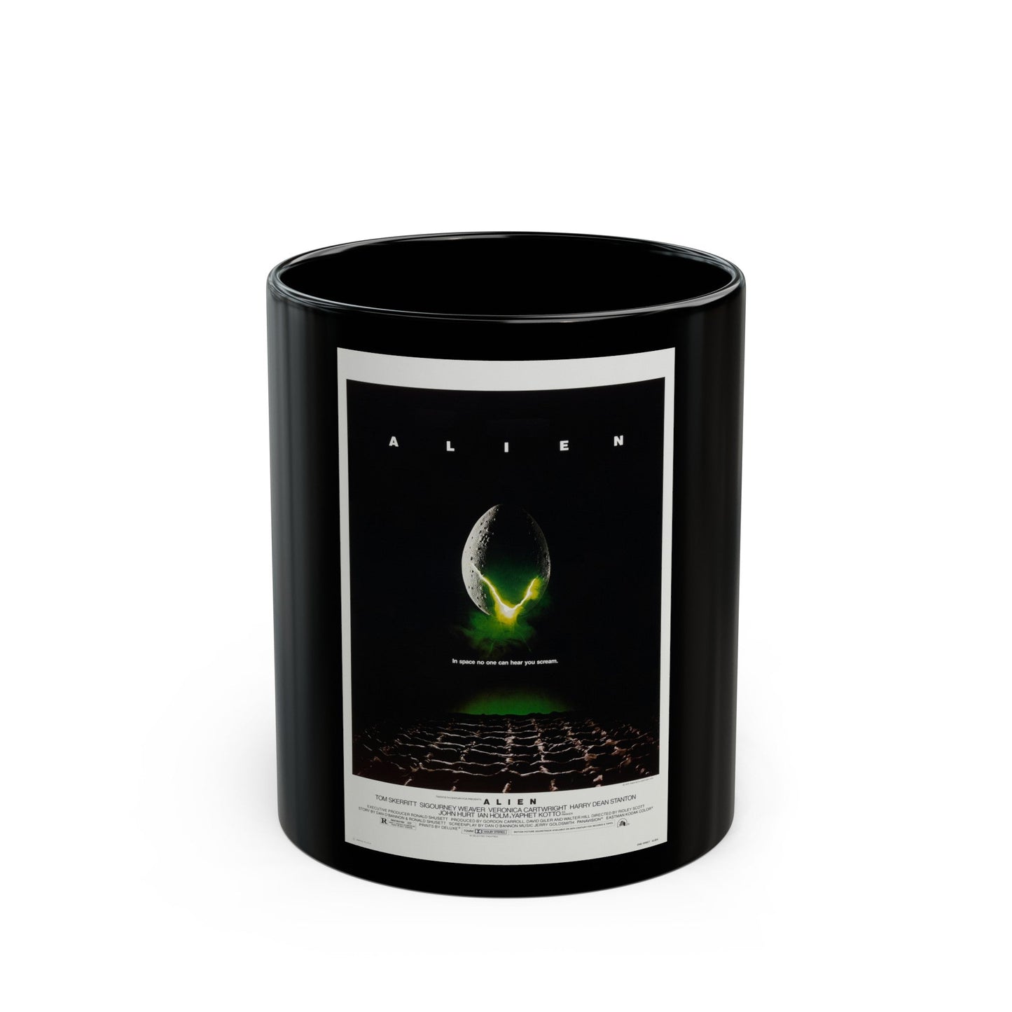 ALIEN 1979 Movie Poster - Black Coffee Mug-11oz-The Sticker Space