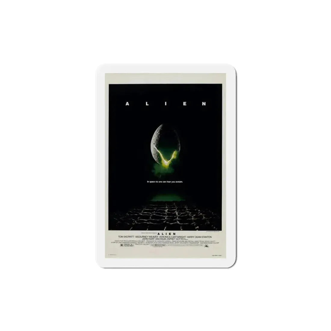 Alien 1979 Movie Poster Refrigerator Magnet 3 Inch - The Sticker Space