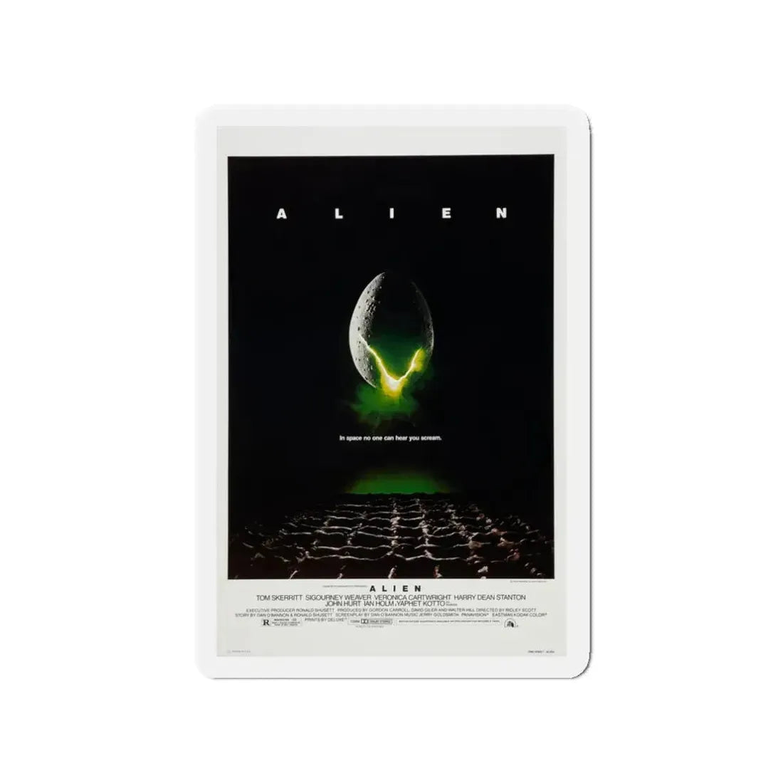 ALIEN 1979 Movie Poster - Refrigerator Magnet 3 Inch - The Sticker Space