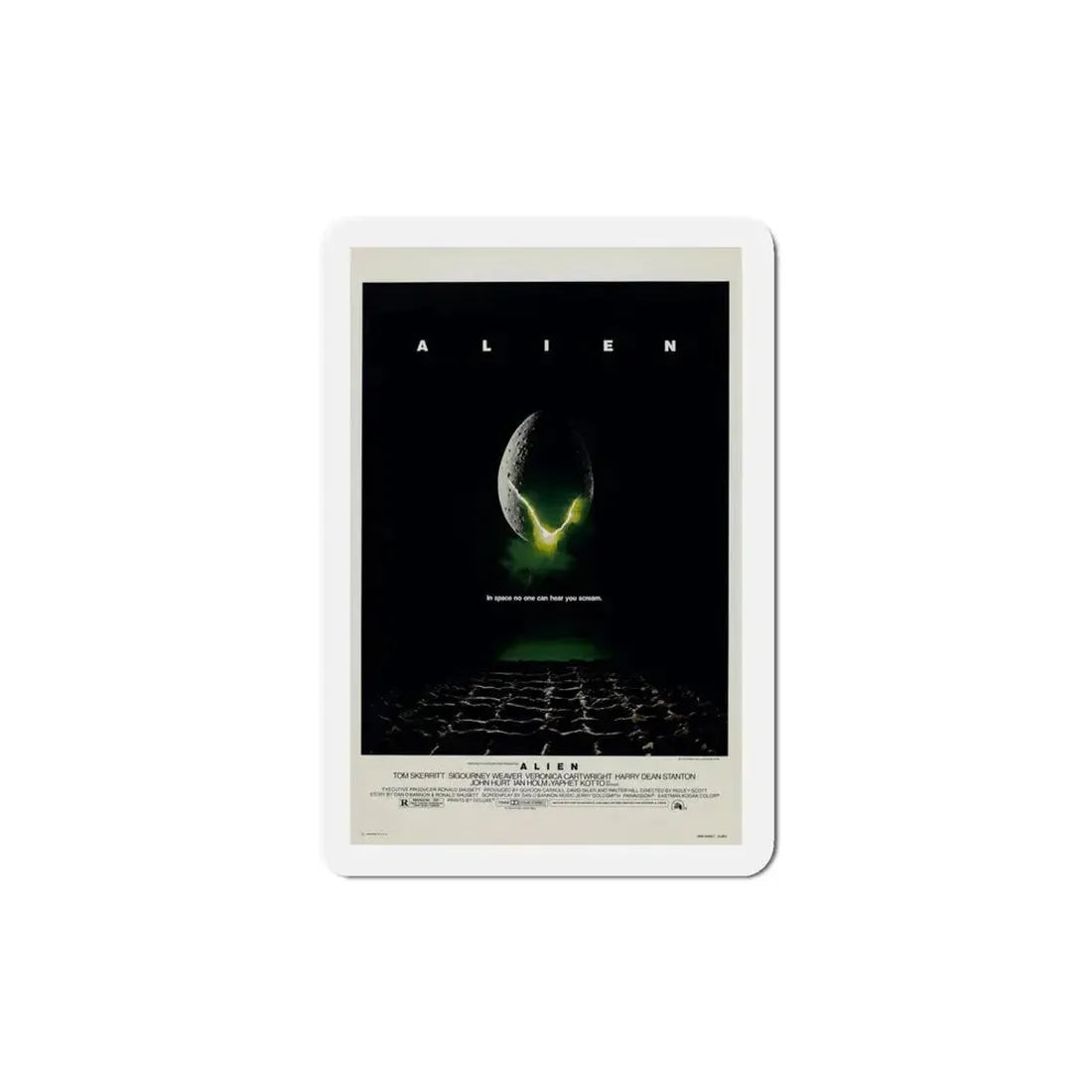 Alien 1979 Movie Poster Refrigerator Magnet 4 Inch - The Sticker Space