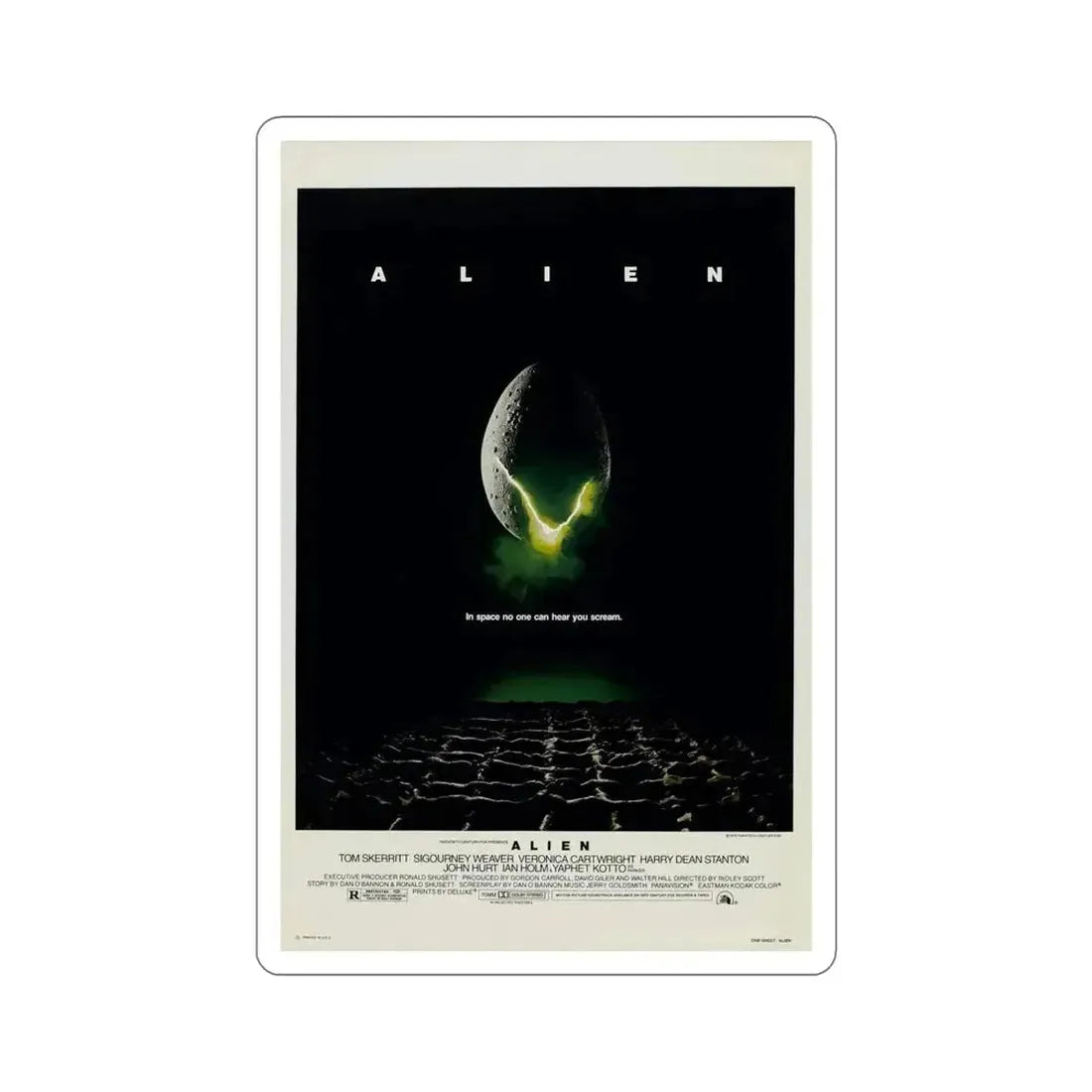 Alien 1979 Movie Poster STICKER Vinyl Die-Cut Decal - The Sticker Space