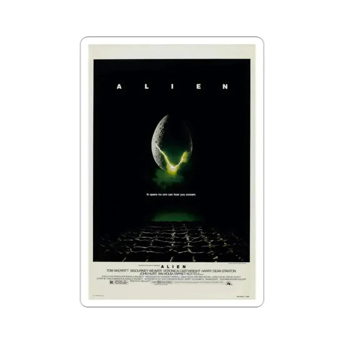 Alien 1979 Movie Poster STICKER Vinyl Die-Cut Decal - The Sticker Space