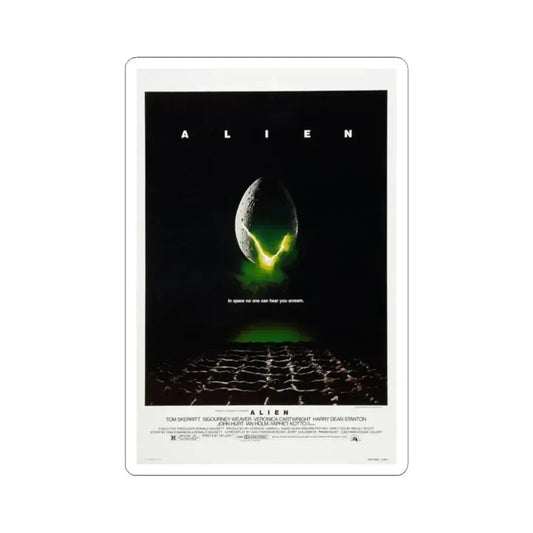 ALIEN 1979 Movie Poster - STICKER Vinyl Kiss-Cut Decal 2 Inch White - The Sticker Space