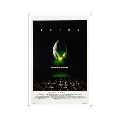 ALIEN 1979 Movie Poster - STICKER Vinyl Kiss-Cut Decal 6 Inch White - The Sticker Space