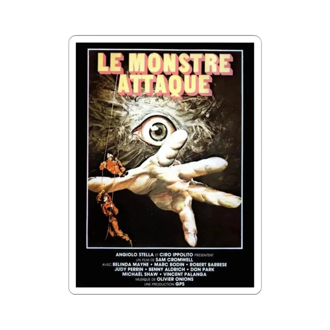 ALIEN 2 (FRENCH) 1986 Movie Poster - STICKER Vinyl Kiss-Cut Decal 2 Inch White - The Sticker Space