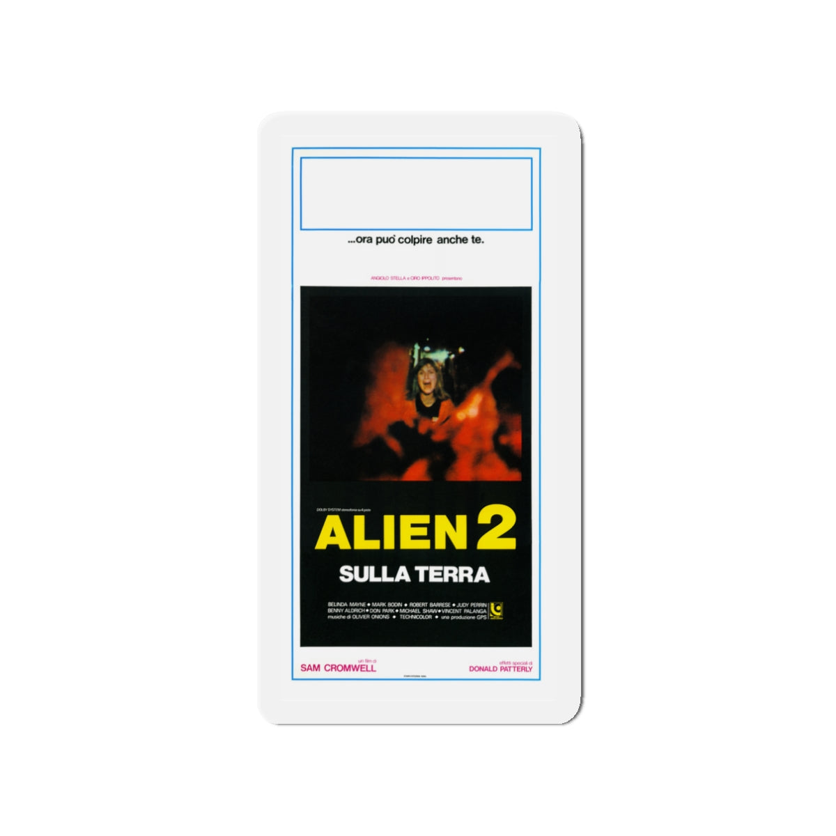 ALIEN 2 (ITALIAN) 1986 Movie Poster - Die-Cut Magnet-3" x 3"-The Sticker Space