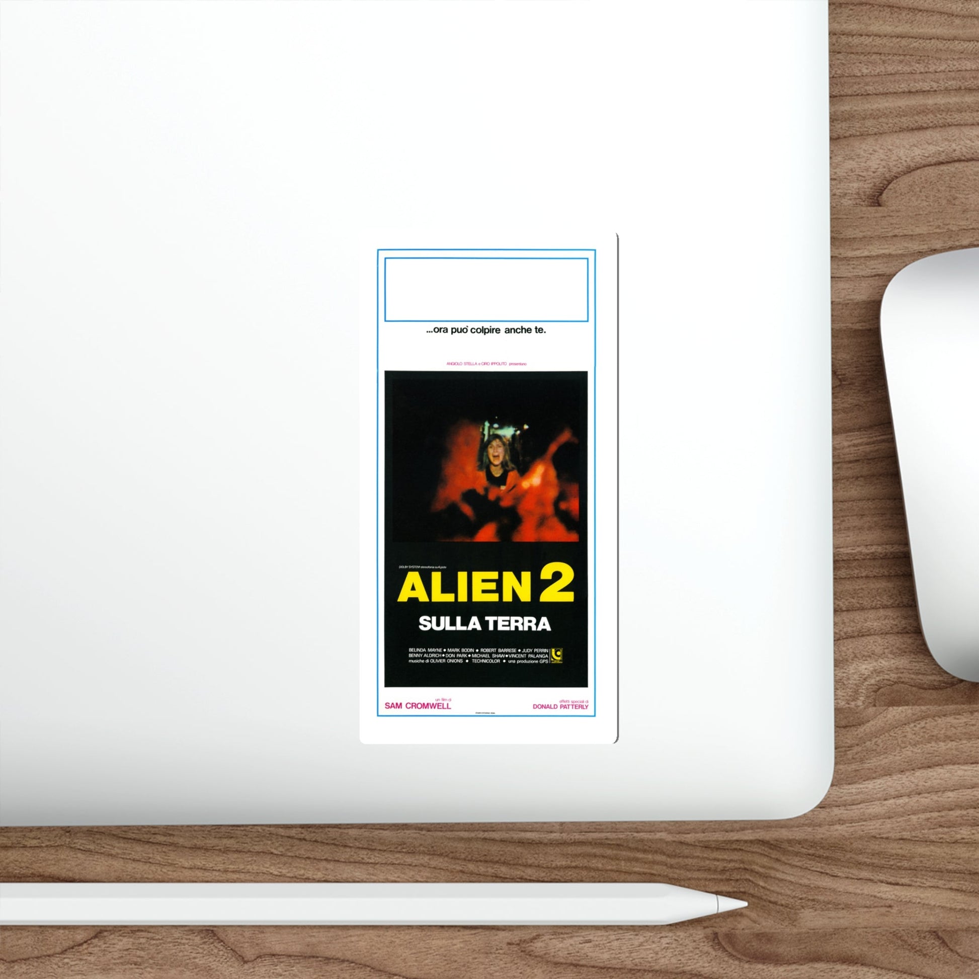 ALIEN 2 (ITALIAN) 1986 Movie Poster STICKER Vinyl Die-Cut Decal-The Sticker Space