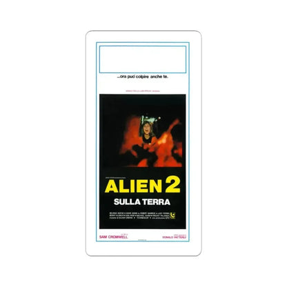 ALIEN 2 (ITALIAN) 1986 Movie Poster - STICKER Vinyl Kiss-Cut Decal 2 Inch White - The Sticker Space