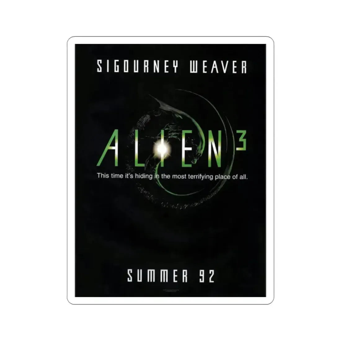 Alien 3 1992 Movie Poster STICKER Vinyl Die-Cut Decal - The Sticker Space