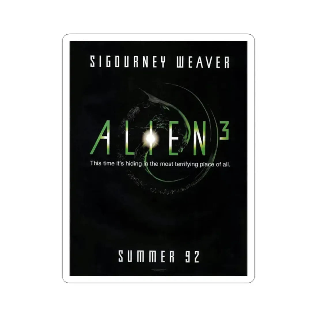 Alien 3 1992 Movie Poster STICKER Vinyl Die-Cut Decal - The Sticker Space