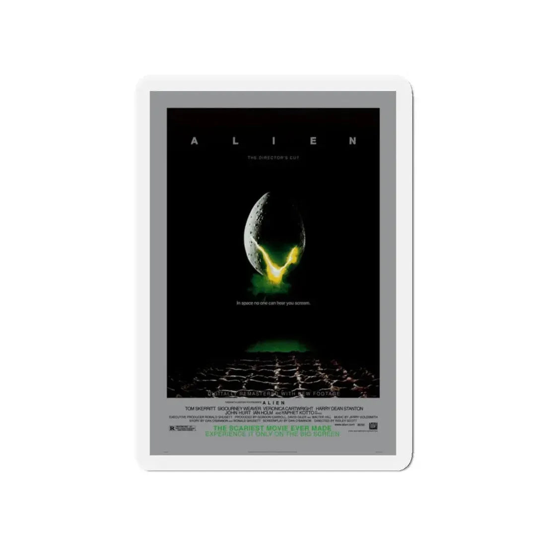 ALIEN - (DIRECTOR'S CUT) (2) 1979 Movie Poster - Refrigerator Magnet 4 Inch - The Sticker Space