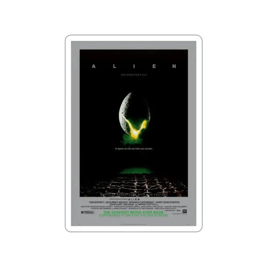 ALIEN - (DIRECTOR'S CUT) (2) 1979 Movie Poster STICKER Vinyl Die-Cut Decal 2 Inch - The Sticker Space