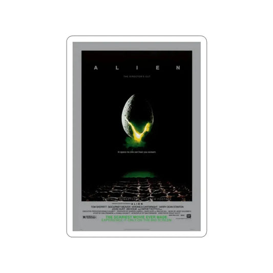 ALIEN - (DIRECTOR'S CUT) (2) 1979 Movie Poster STICKER Vinyl Die-Cut Decal 2 Inch - The Sticker Space