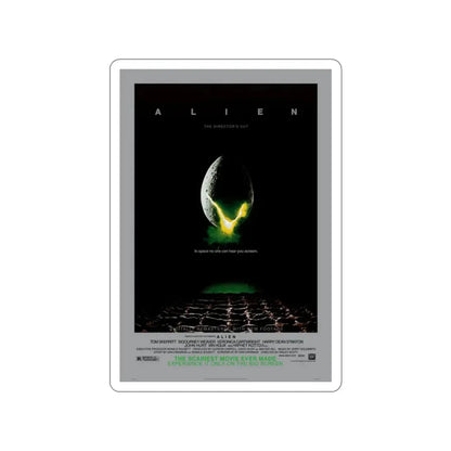 ALIEN - (DIRECTOR'S CUT) (2) 1979 Movie Poster STICKER Vinyl Die-Cut Decal 3 Inch - The Sticker Space