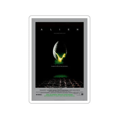 ALIEN - (DIRECTOR'S CUT) (2) 1979 Movie Poster STICKER Vinyl Die-Cut Decal 4 Inch - The Sticker Space