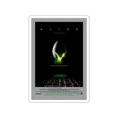 ALIEN - (DIRECTOR'S CUT) (2) 1979 Movie Poster STICKER Vinyl Die-Cut Decal 5 Inch - The Sticker Space