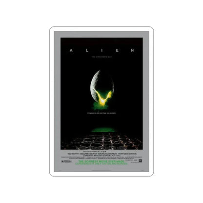 ALIEN - (DIRECTOR'S CUT) (2) 1979 Movie Poster STICKER Vinyl Die-Cut Decal - The Sticker Space