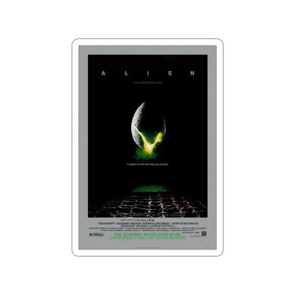 ALIEN - (DIRECTOR'S CUT) (2) 1979 Movie Poster STICKER Vinyl Die-Cut Decal - The Sticker Space