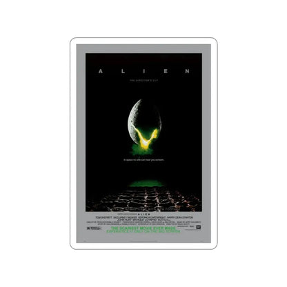 ALIEN - (DIRECTOR'S CUT) (2) 1979 Movie Poster STICKER Vinyl Die-Cut Decal - The Sticker Space