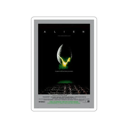 ALIEN - (DIRECTOR'S CUT) (2) 1979 Movie Poster STICKER Vinyl Die-Cut Decal - The Sticker Space