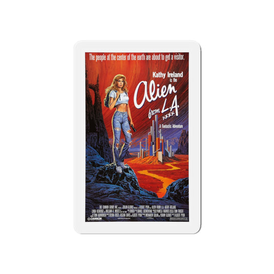 ALIEN FROM L.A 1988 Movie Poster - Die-Cut Magnet-6 × 6"-The Sticker Space