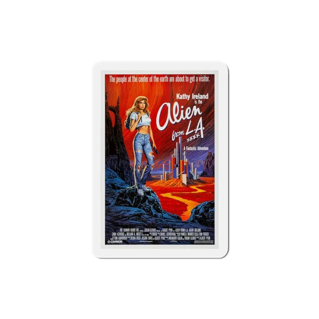 Alien from LA 1988 Movie Poster Refrigerator Magnet - The Sticker Space