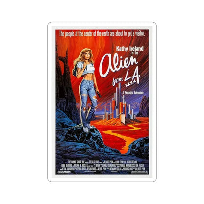 Alien from LA 1988 Movie Poster STICKER Vinyl Die-Cut Decal 5 Inch - The Sticker Space